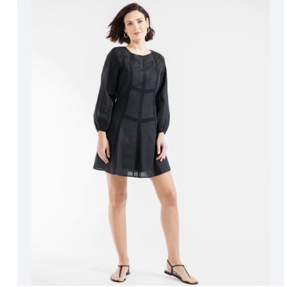 Outerknown Elliott Shirt Dress Pitch Black Medium